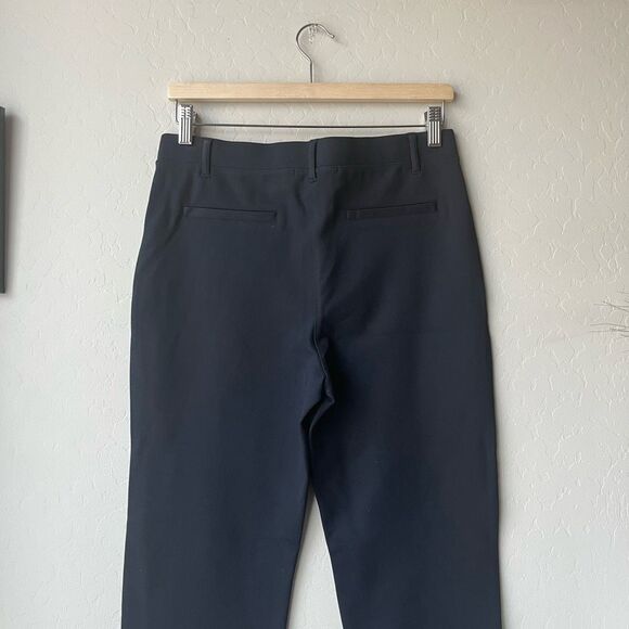 Quince Black Ultra-Stretch Ponte Straight Leg Pull‎ On Pants Size Medium Tall - Picture 7 of 9